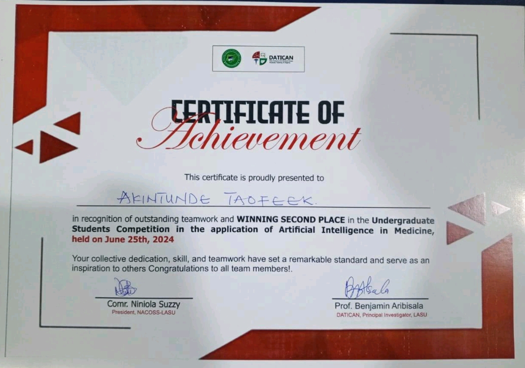 AI in Medicine Competition